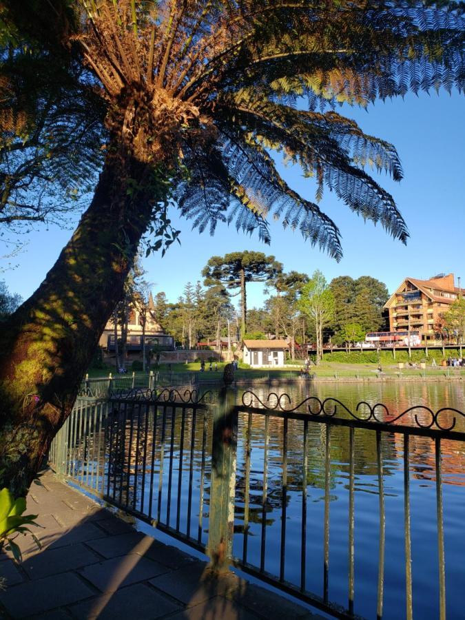 Lugar Encantador Com Patio, Proximo Ao Portico De Gramado Eksteriør billede